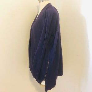 Worthington Purple Open Front  Cardigan
